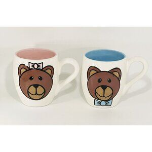 2 Lorrie Veasey Mugs Mama Bear & Papa Bear 20oz Our Name is Mud His & Hers Bears